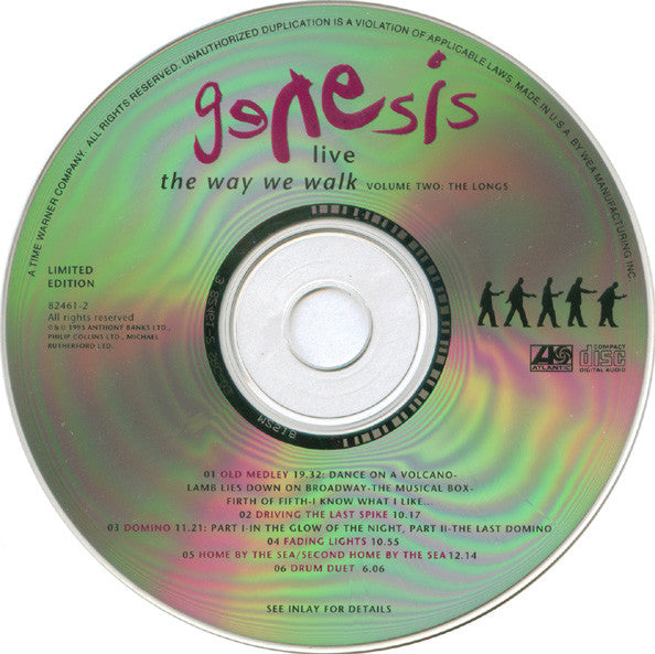 Genesis : Live / The Way We Walk (Volume Two: The Longs) (CD, Album, Ltd)