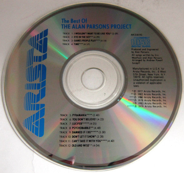 The Alan Parsons Project : The Best Of The Alan Parsons Project (CD, Comp, RE, Dis)
