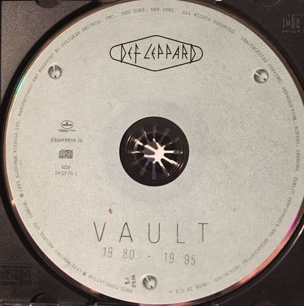 Def Leppard : Vault: Def Leppard Greatest Hits 1980-1995 (CD, Comp, RE, Pit)