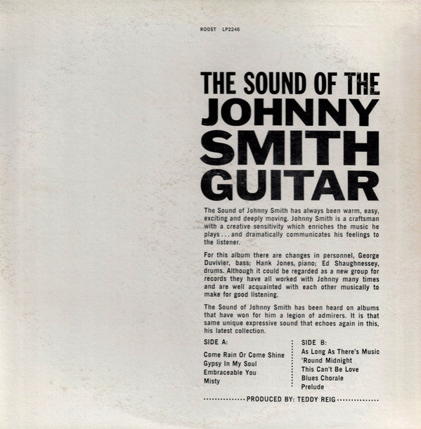 Johnny Smith : The Sound Of The Johnny Smith Guitar (LP, Album, Mono)