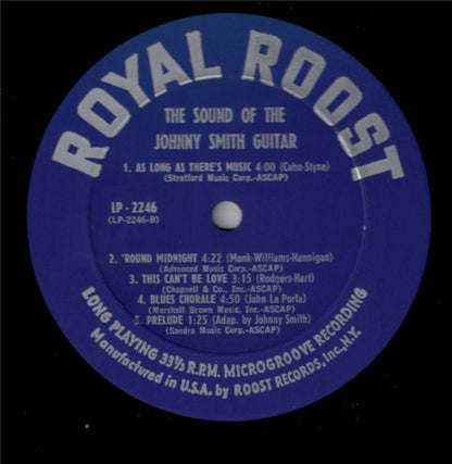 Johnny Smith : The Sound Of The Johnny Smith Guitar (LP, Album, Mono)