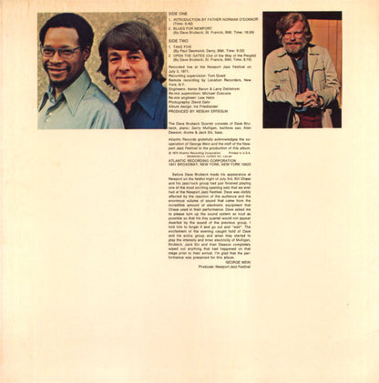 The Dave Brubeck Quartet Featuring Gerry Mulligan, Alan Dawson, Jack Six : The Last Set At Newport (LP, Album)