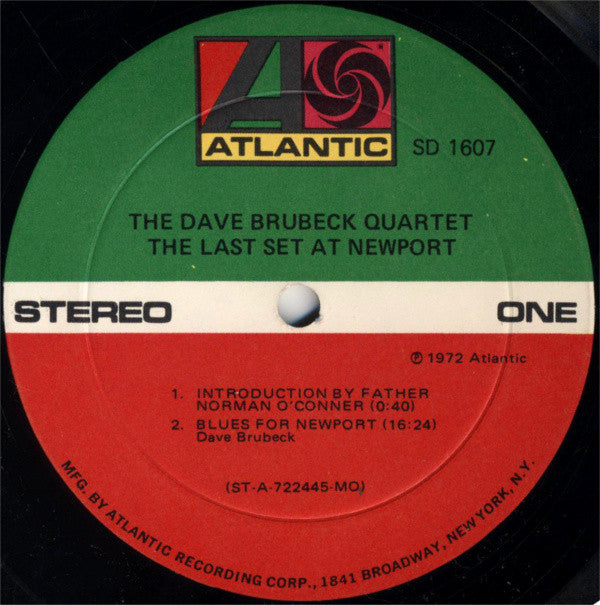 The Dave Brubeck Quartet Featuring Gerry Mulligan, Alan Dawson, Jack Six : The Last Set At Newport (LP, Album)