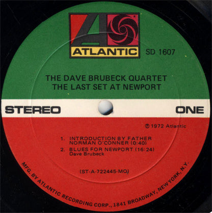 The Dave Brubeck Quartet Featuring Gerry Mulligan, Alan Dawson, Jack Six : The Last Set At Newport (LP, Album)