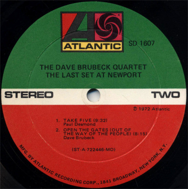 The Dave Brubeck Quartet Featuring Gerry Mulligan, Alan Dawson, Jack Six : The Last Set At Newport (LP, Album)