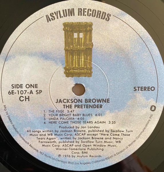 Jackson Browne : The Pretender (LP, Album, Club, RE, SP )