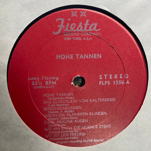 Various : Hohe Tannen (LP, Comp)