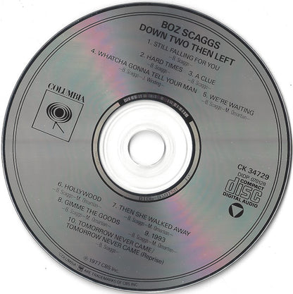 Boz Scaggs : Down Two Then Left (CD, Album, RE, RM)