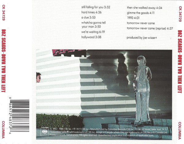 Boz Scaggs : Down Two Then Left (CD, Album, RE, RM)