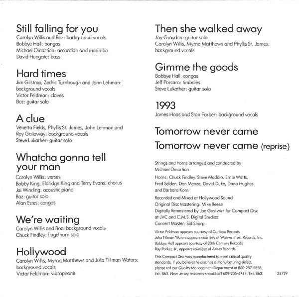 Boz Scaggs : Down Two Then Left (CD, Album, RE, RM)