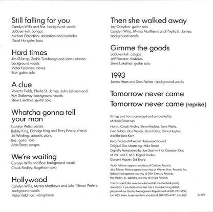 Boz Scaggs : Down Two Then Left (CD, Album, RE, RM)