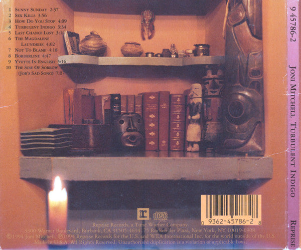 Joni Mitchell : Turbulent Indigo (CD, Album, 6-p)