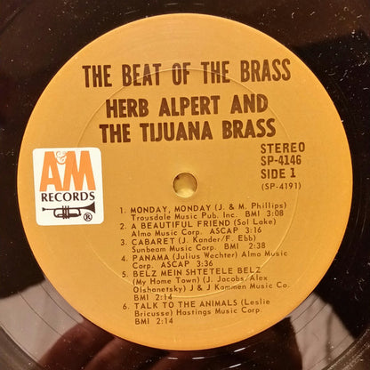 Herb Alpert & The Tijuana Brass : The Beat Of The Brass (LP, Album, Gat)