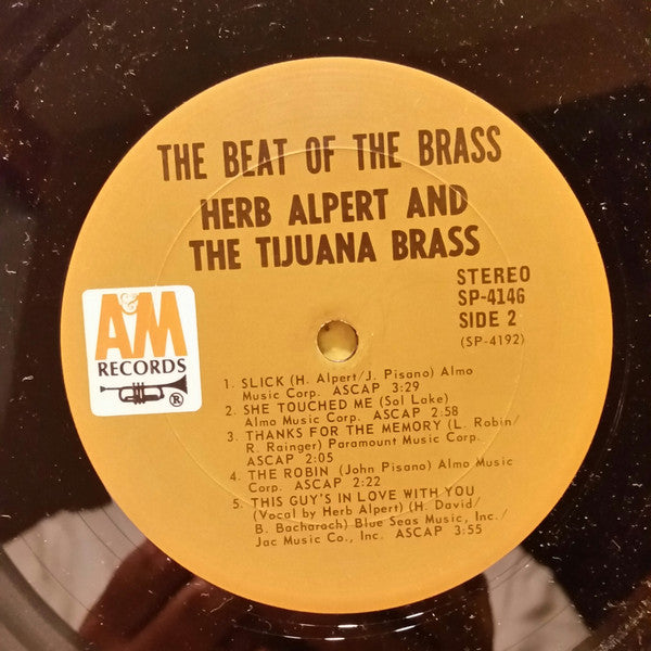 Herb Alpert & The Tijuana Brass : The Beat Of The Brass (LP, Album, Gat)