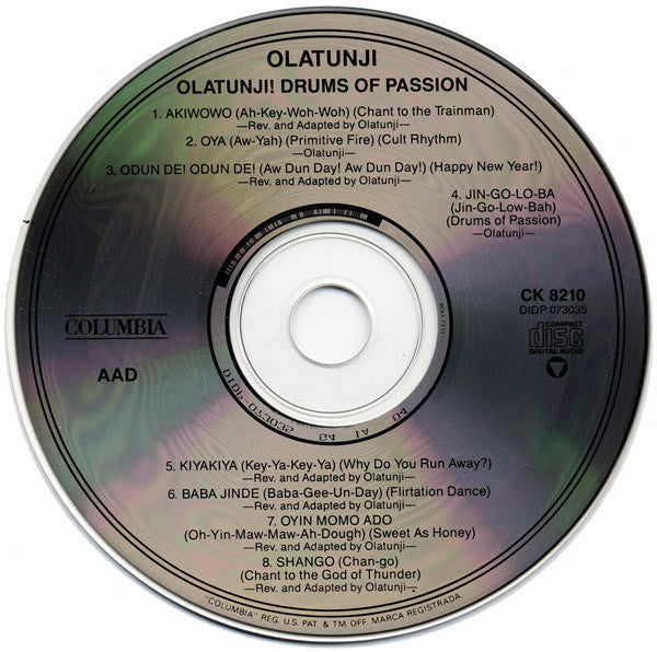 Olatunji!* : Drums Of Passion (CD, Album, RE)