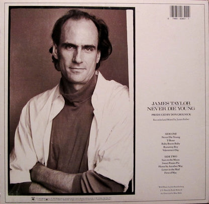 James Taylor (2) : Never Die Young (LP, Album, Car)
