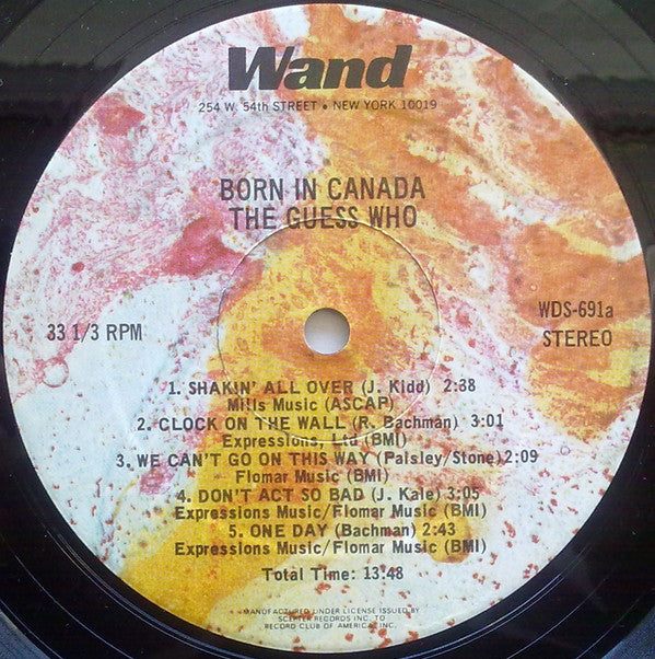 The Guess Who : Born In Canada (LP, Comp, Club)