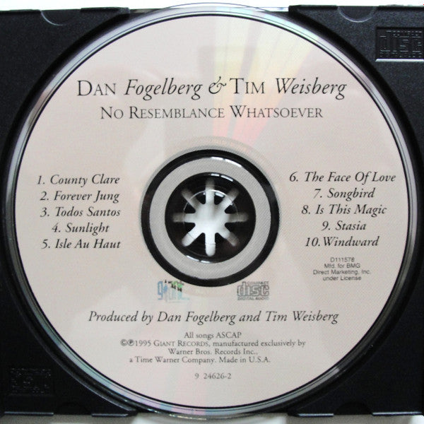 Dan Fogelberg & Tim Weisberg : No Resemblance Whatsoever (CD, Album, Club)