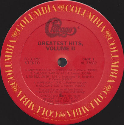 Chicago (2) : Greatest Hits, Volume II (LP, Comp)