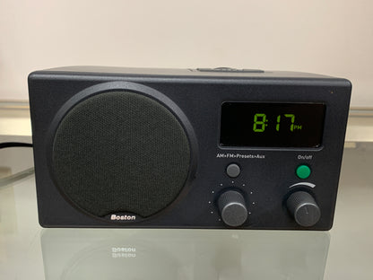 Boston Acoustics Recepter  AM FM Dual Alarm Clock Radio