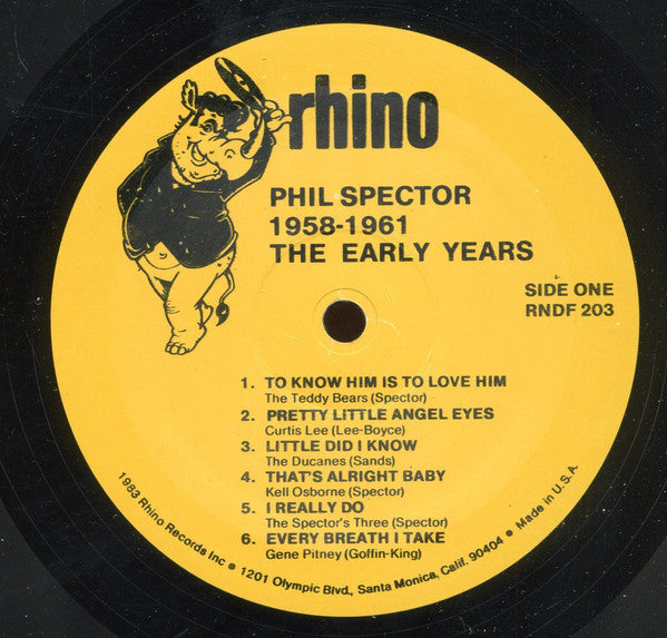 Phil Spector, Various : The Early Productions 1958-1961 (LP, Comp)