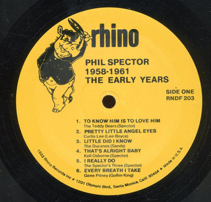 Phil Spector, Various : The Early Productions 1958-1961 (LP, Comp)