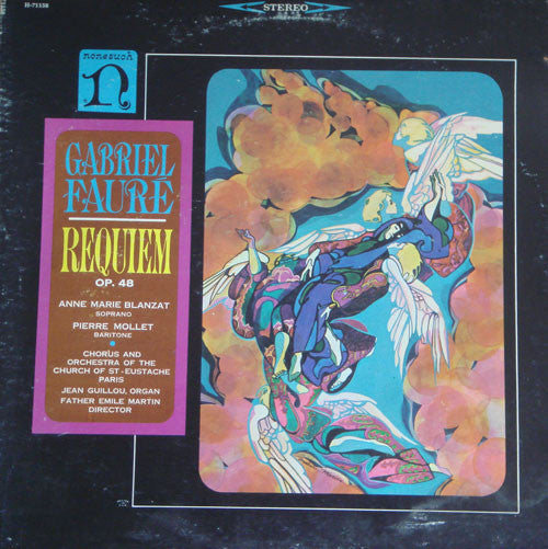 Gabriel Fauré, Anne Marie Blanzat*, Pierre Mollet, Chorus* And Orchestra Of The Church Of St - Eustache, Paris*, Jean Guillou, Father Emile Martin* : Requiem, Op. 48 (LP)