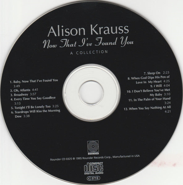 Alison Krauss : Now That I've Found You: A Collection (CD, Comp, Promo)