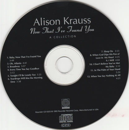 Alison Krauss : Now That I've Found You: A Collection (CD, Comp, Promo)