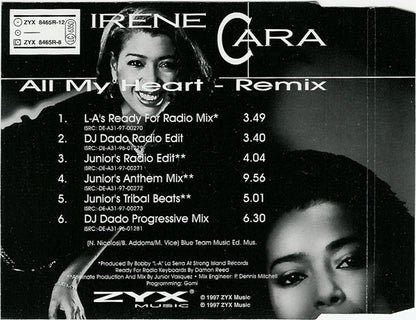Irene Cara : All My Heart (Remix) (CD, Maxi)