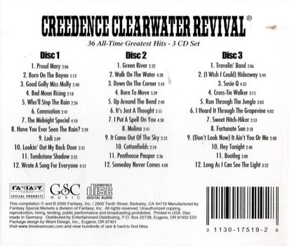 Creedence Clearwater Revival : Classics: 36 All-Time Greatest Hits - 3 CD Set (3xCD, Album, Comp)