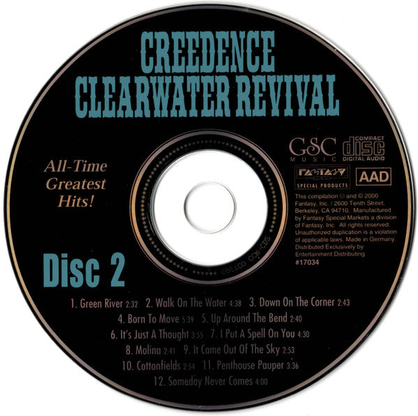 Creedence Clearwater Revival : Classics: 36 All-Time Greatest Hits - 3 CD Set (3xCD, Album, Comp)