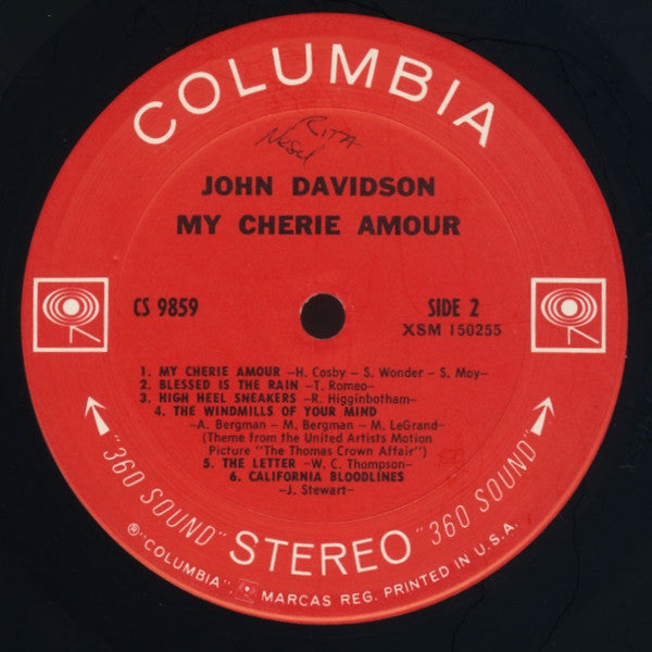 John Davidson : My Cherie Amour (LP, Album)