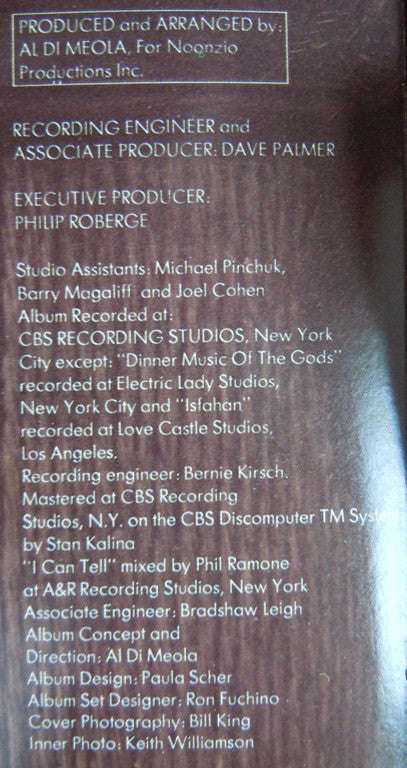 Al Di Meola : Splendido Hotel (2xLP, Album, Pit)