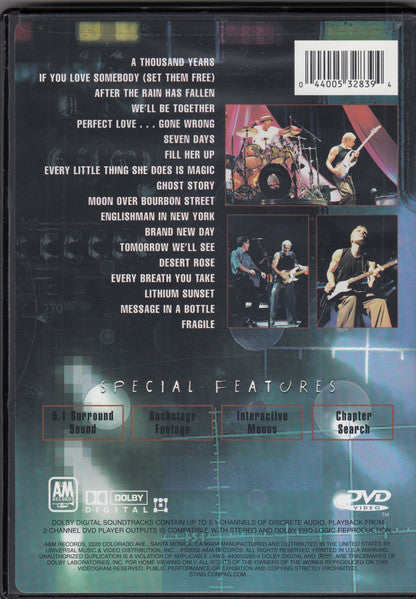 Sting : The Brand New Day Tour: Live From The Universal Amphitheatre (DVD-V, NTSC)