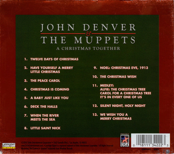 John Denver & The Muppets : A Christmas Together (CD, Album, RE, Lim)