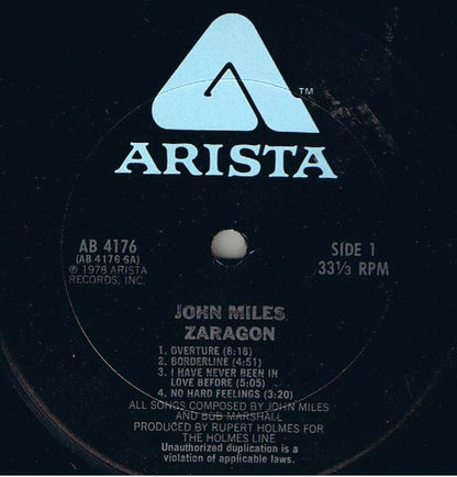 John Miles : Zaragon (LP, Album, Ter)