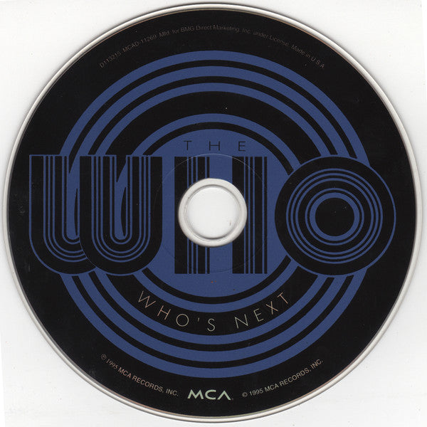 The Who : Who's Next (CD, Album, Club, RE, RM, BMG)
