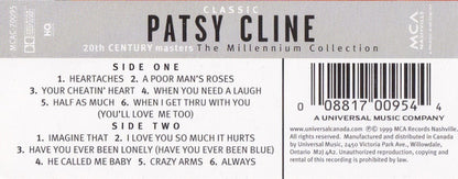Patsy Cline : Classic Patsy Cline (Cass, Comp)