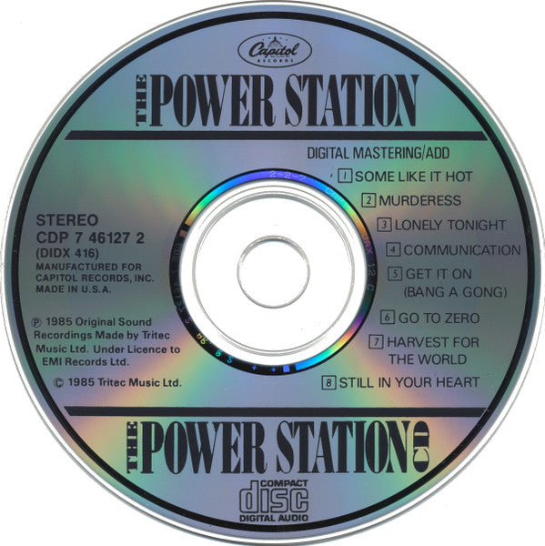 The Power Station : The Power Station CD (CD, Album, RE, Cap)