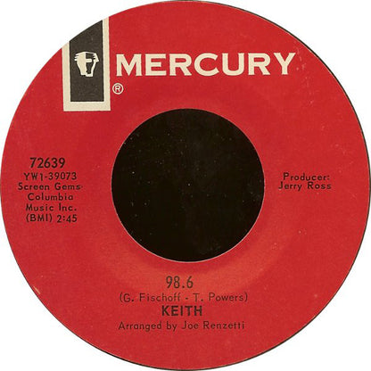 Keith (2) : 98.6 (7", Styrene)