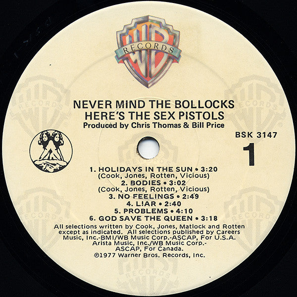 Sex Pistols : Never Mind The Bollocks Here's The Sex Pistols (LP, Album, RE)