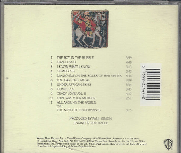 Paul Simon : Graceland (CD, Album)