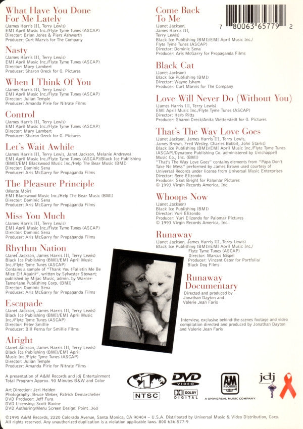 Janet Jackson : Design Of A Decade 1986/1996 (DVD, Comp, RE, NTSC)