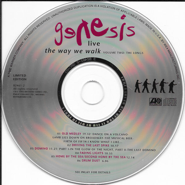 Genesis : Live / The Way We Walk (Volume Two: The Longs) (CD, Album, Ltd, ARC)