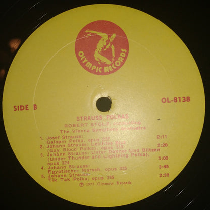 Robert Stolz, The Vienna Symphony Orchestra* : Strauss Polkas (LP)