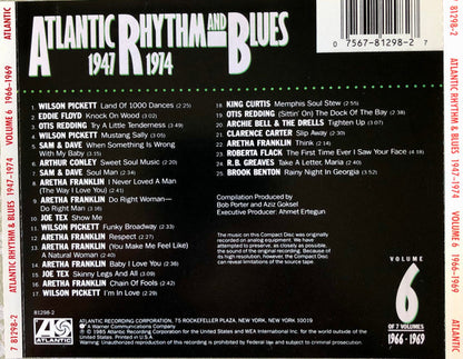 Various : Atlantic Rhythm & Blues 1947-1974, Volume 6 1966-1969 (CD, Comp)