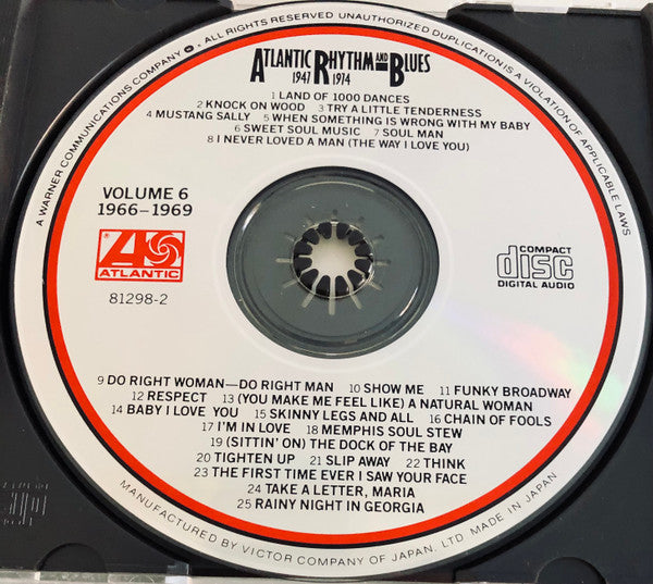 Various : Atlantic Rhythm & Blues 1947-1974, Volume 6 1966-1969 (CD, Comp)