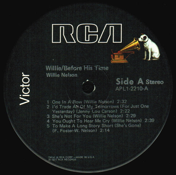 Willie Nelson : Willie - Before His Time (LP, Album, Comp, Ind)