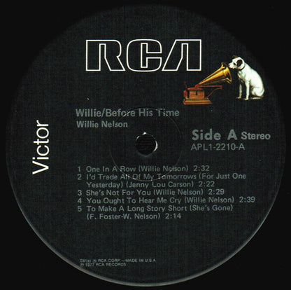 Willie Nelson : Willie - Before His Time (LP, Album, Comp, Ind)